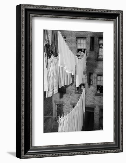 Laundry Drying on Lines-Philip Gendreau-Framed Photographic Print