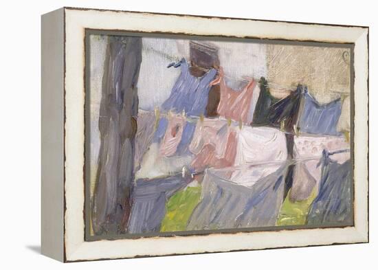 Laundry Fluttering in the Wind. Flatternde Wäsche im Wind-Franz Marc-Framed Premier Image Canvas