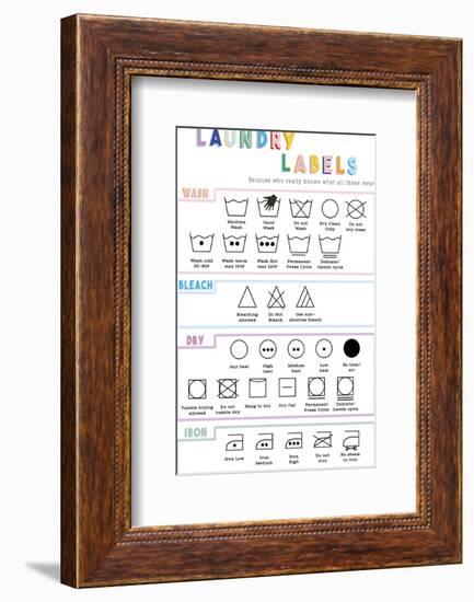 Laundry Labels-Clara Wells-Framed Art Print