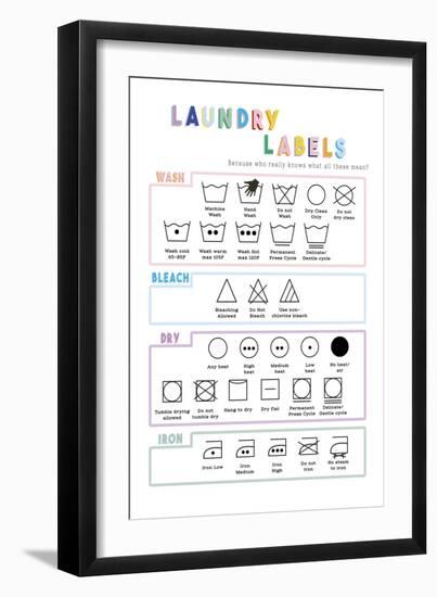 Laundry Labels-Clara Wells-Framed Giclee Print