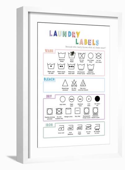 Laundry Labels-Clara Wells-Framed Giclee Print