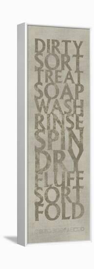 Laundry List-Kristin Emery-Framed Stretched Canvas