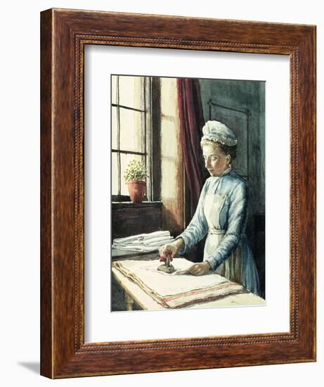 Laundry Maid, circa 1880-null-Framed Giclee Print