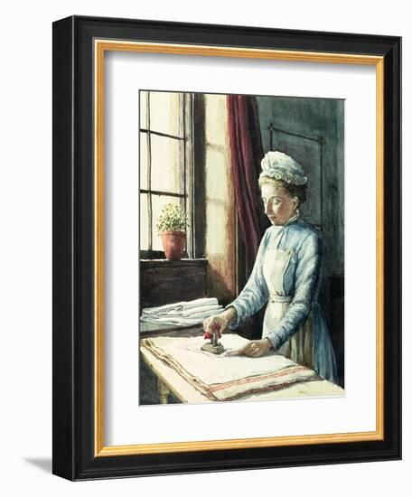 Laundry Maid, circa 1880-null-Framed Giclee Print