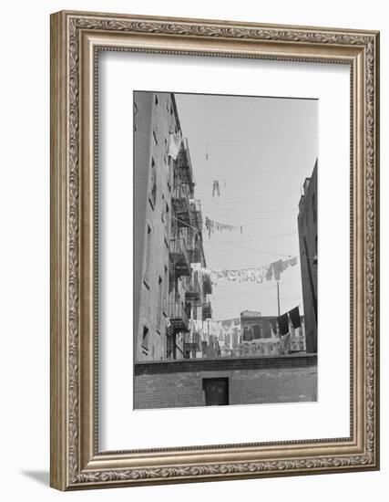 Laundry near the intersection of 1st Avenue and 61st Street, New York City, 1938-Walker Evans-Framed Photographic Print