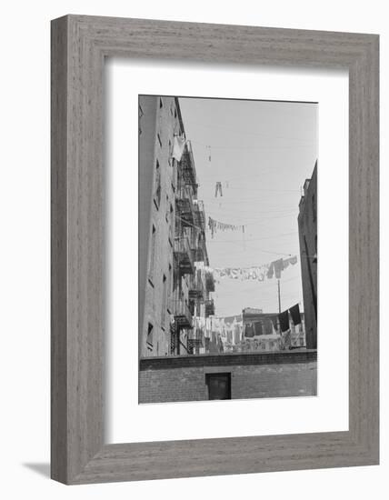 Laundry near the intersection of 1st Avenue and 61st Street, New York City, 1938-Walker Evans-Framed Photographic Print