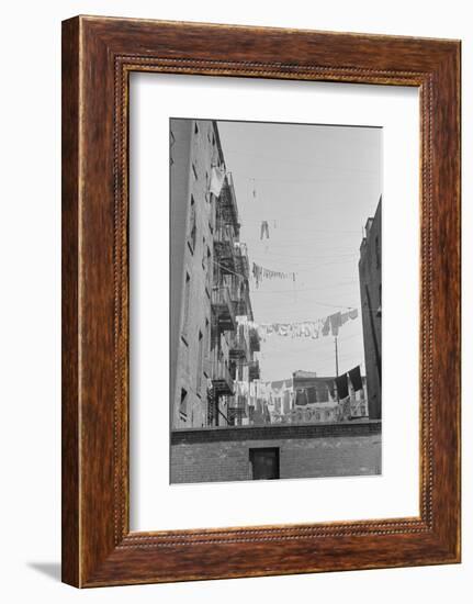 Laundry near the intersection of 1st Avenue and 61st Street, New York City, 1938-Walker Evans-Framed Photographic Print