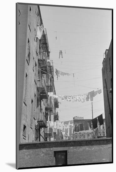 Laundry near the intersection of 1st Avenue and 61st Street, New York City, 1938-Walker Evans-Mounted Photographic Print