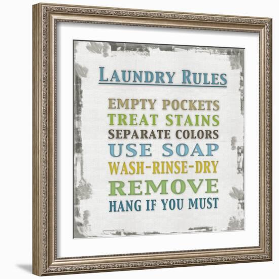 Laundry Rules-Lauren Gibbons-Framed Art Print