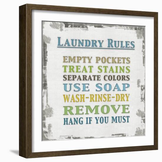 Laundry Rules-Lauren Gibbons-Framed Art Print