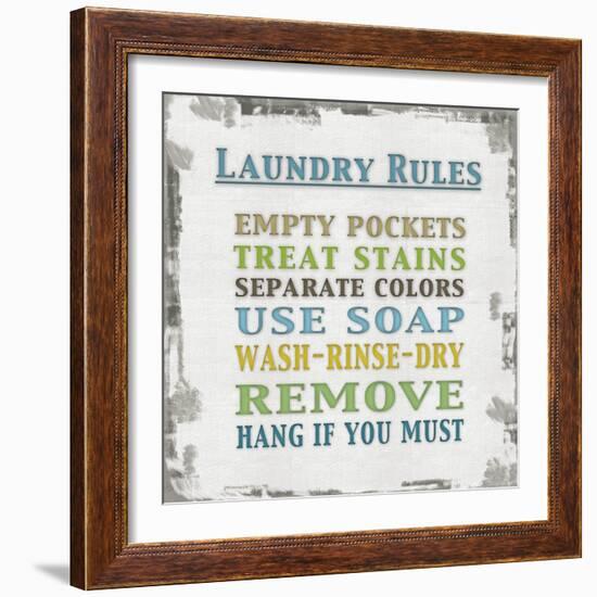 Laundry Rules-Lauren Gibbons-Framed Art Print