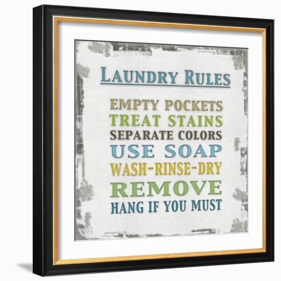 Laundry Rules-Lauren Gibbons-Framed Art Print