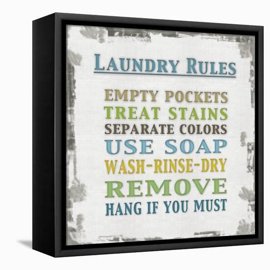 Laundry Rules-Lauren Gibbons-Framed Stretched Canvas