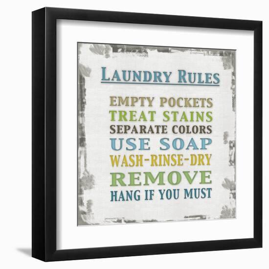 Laundry Rules-Lauren Gibbons-Framed Art Print