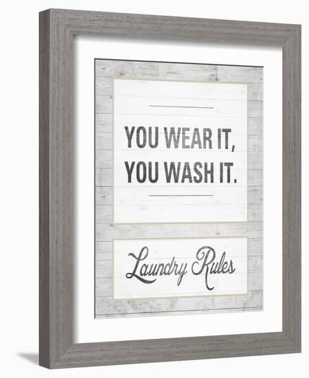 Laundry Rules-Sd Graphics Studio-Framed Art Print