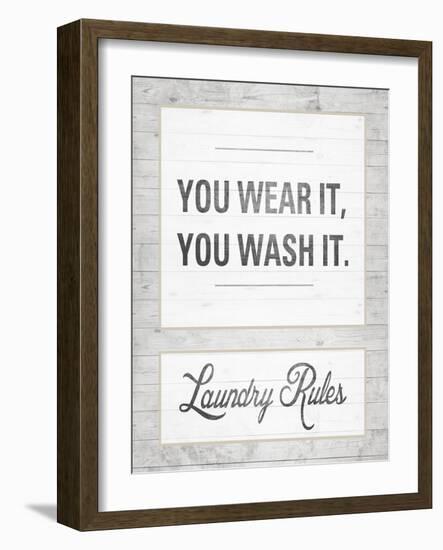 Laundry Rules-Sd Graphics Studio-Framed Art Print