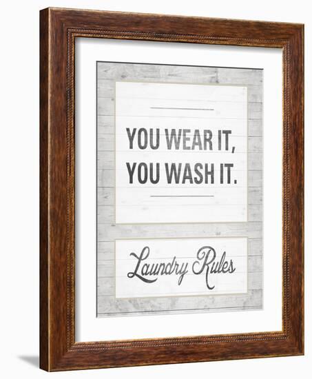 Laundry Rules-Sd Graphics Studio-Framed Art Print