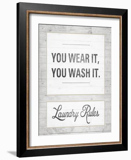 Laundry Rules-Sd Graphics Studio-Framed Art Print