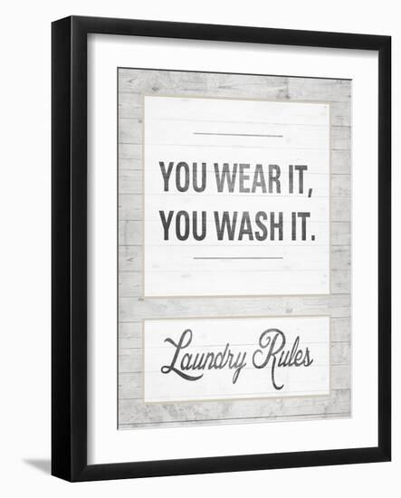 Laundry Rules-Sd Graphics Studio-Framed Art Print