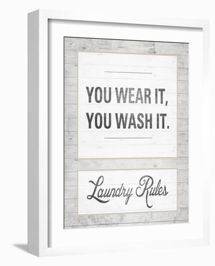 Laundry Rules-Sd Graphics Studio-Framed Art Print