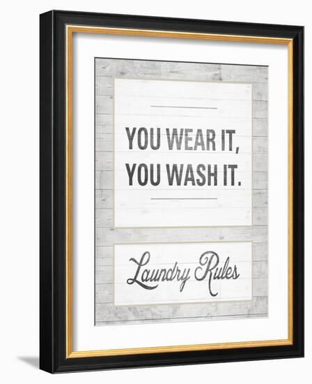 Laundry Rules-Sd Graphics Studio-Framed Art Print
