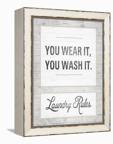 Laundry Rules-Sd Graphics Studio-Framed Stretched Canvas