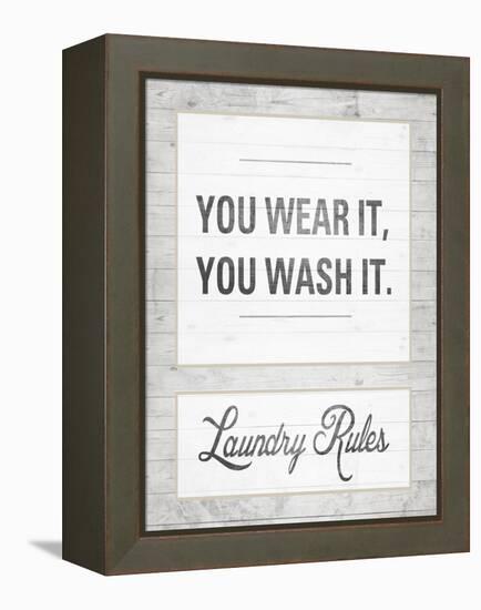 Laundry Rules-Sd Graphics Studio-Framed Stretched Canvas