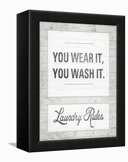 Laundry Rules-Sd Graphics Studio-Framed Stretched Canvas