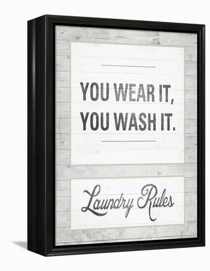 Laundry Rules-Sd Graphics Studio-Framed Stretched Canvas