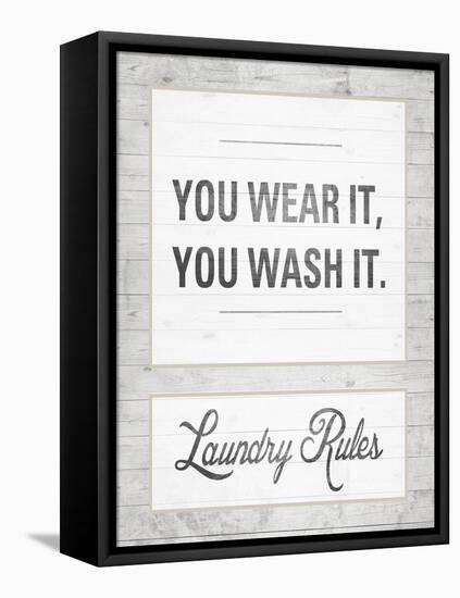 Laundry Rules-Sd Graphics Studio-Framed Stretched Canvas