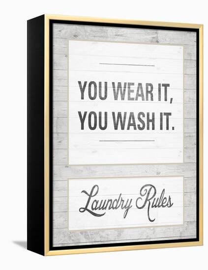 Laundry Rules-Sd Graphics Studio-Framed Stretched Canvas