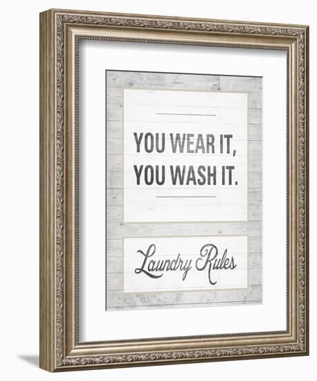 Laundry Rules-Sd Graphics Studio-Framed Art Print