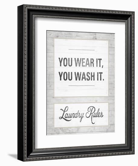 Laundry Rules-Sd Graphics Studio-Framed Art Print