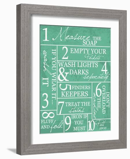 Laundry Rules-Taylor Greene-Framed Art Print