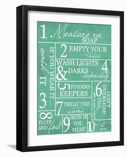 Laundry Rules-Taylor Greene-Framed Art Print