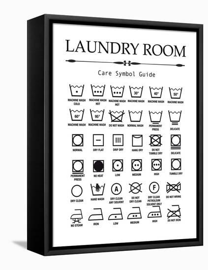 Laundry Signs A-Jean Plout-Framed Premier Image Canvas