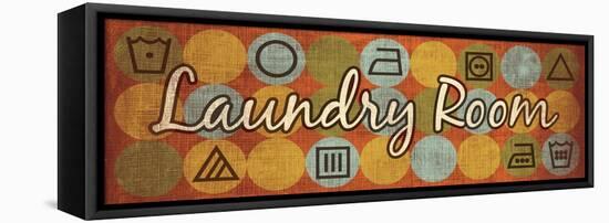Laundry Symbols Panel I-N. Harbick-Framed Stretched Canvas