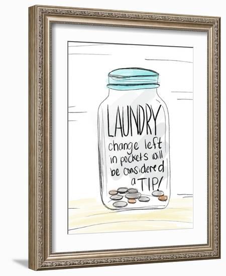 Laundry Tip Jar-Anna Quach-Framed Art Print