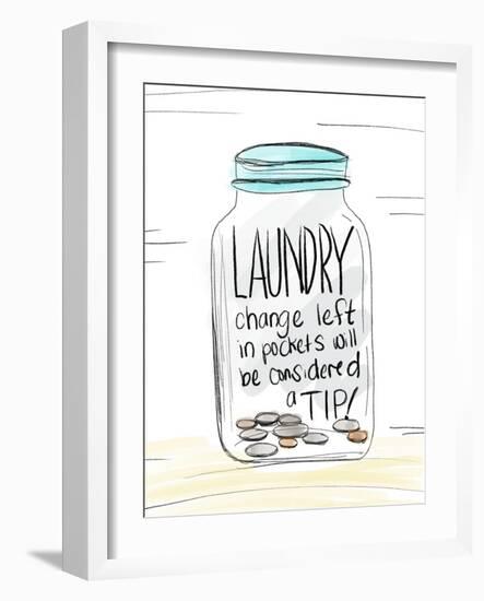 Laundry Tip Jar-Anna Quach-Framed Art Print