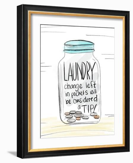 Laundry Tip Jar-Anna Quach-Framed Art Print