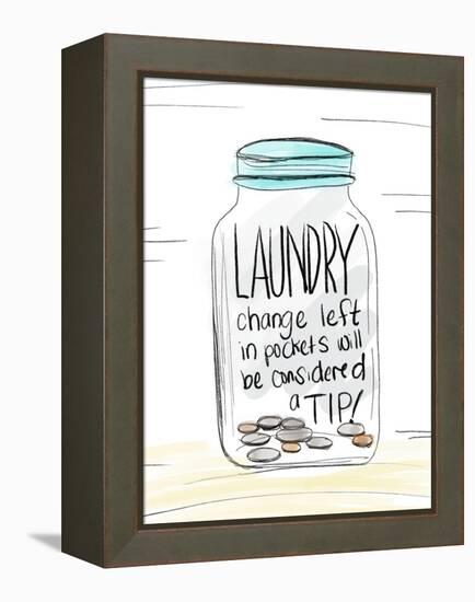 Laundry Tip Jar-Anna Quach-Framed Stretched Canvas