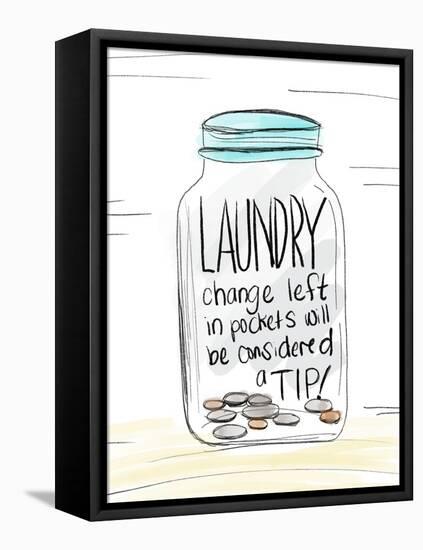 Laundry Tip Jar-Anna Quach-Framed Stretched Canvas