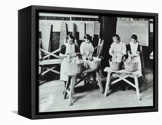 Laundry Work, Tennyson Street School, Battersea, London, 1907-null-Framed Premier Image Canvas