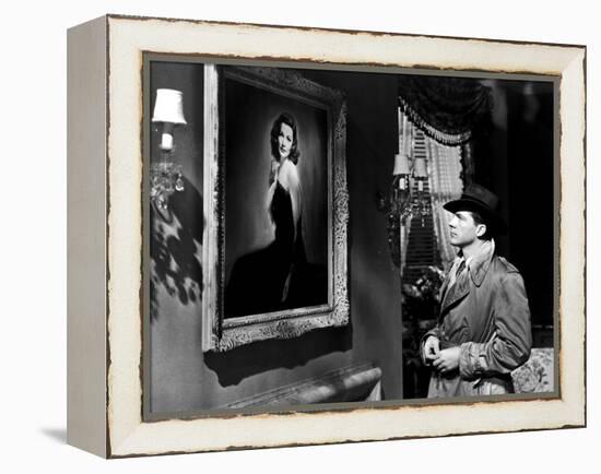 LAURA, 1944 directed by OTTO PREMINGER Dana Andrews (b/w photo)-null-Framed Stretched Canvas