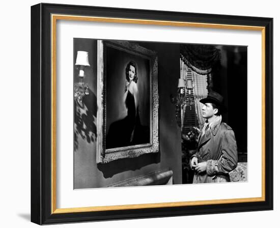 LAURA, 1944 directed by OTTO PREMINGER Dana Andrews (b/w photo)-null-Framed Photo