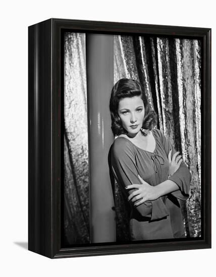 LAURA, 1944 directed by OTTO PREMINGER Gene Tierney (b/w photo)-null-Framed Stretched Canvas