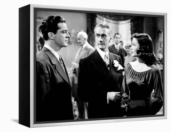 Laura, Dana Andrews, Clifton Webb, Gene Tierney, 1944-null-Framed Stretched Canvas