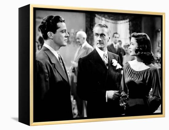 Laura, Dana Andrews, Clifton Webb, Gene Tierney, 1944-null-Framed Stretched Canvas