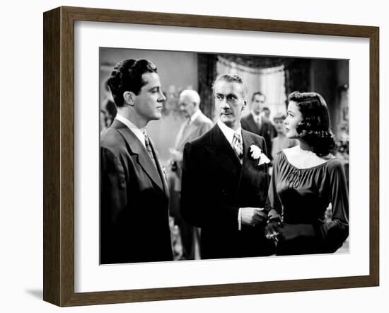 Laura, Dana Andrews, Clifton Webb, Gene Tierney, 1944-null-Framed Photo