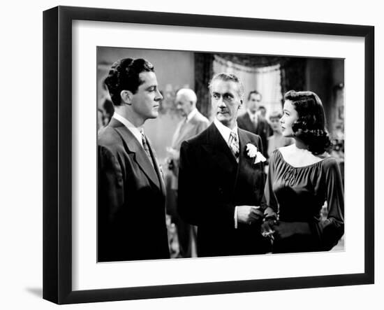 Laura, Dana Andrews, Clifton Webb, Gene Tierney, 1944-null-Framed Photo